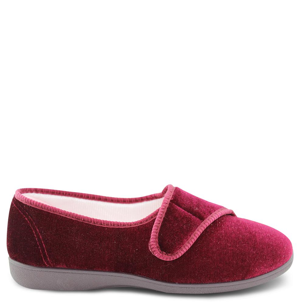 Grosby Lilian Wine Womens Slipper