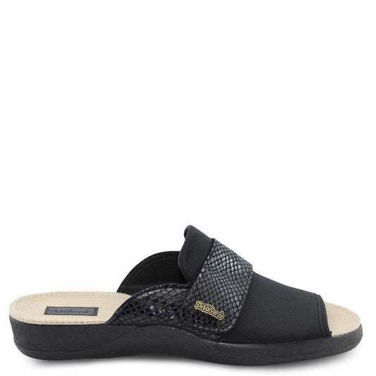 Devalverde 151  black womens slipper