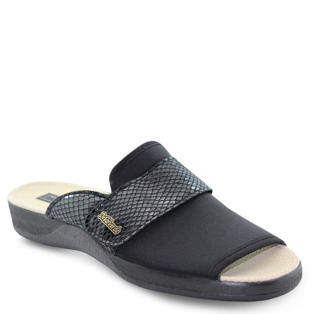 Devalverde 151 black womens slipper