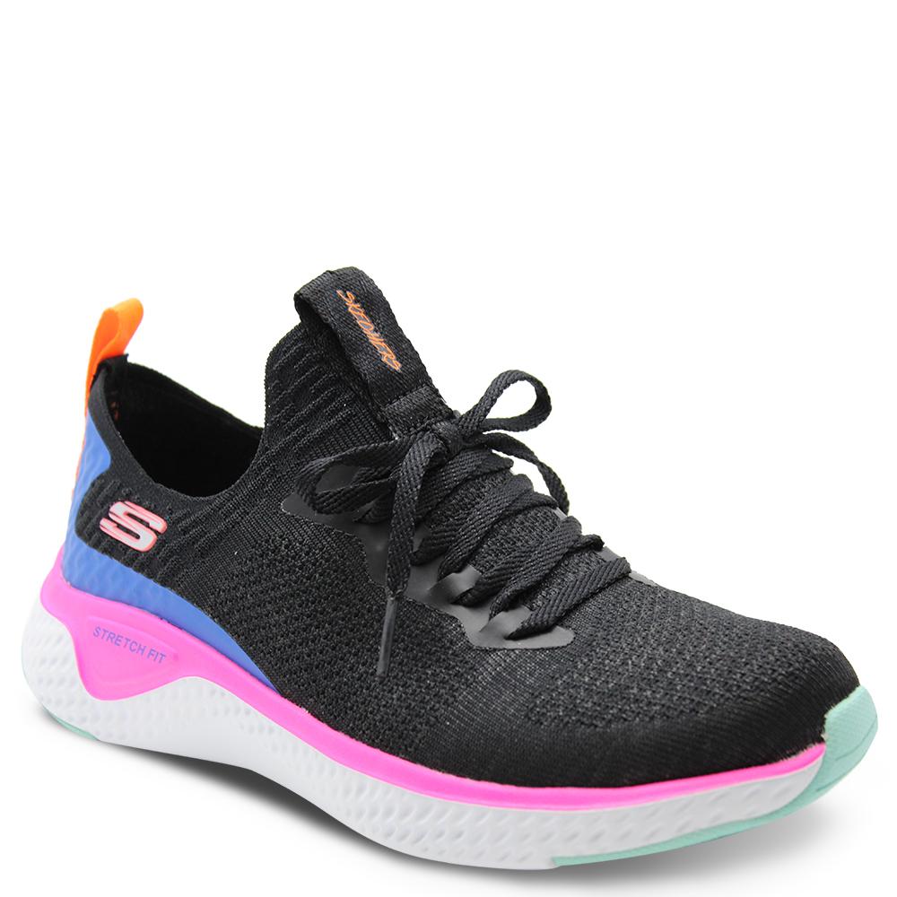 Skechers Solar Fuse Black/Multi Womens Runner