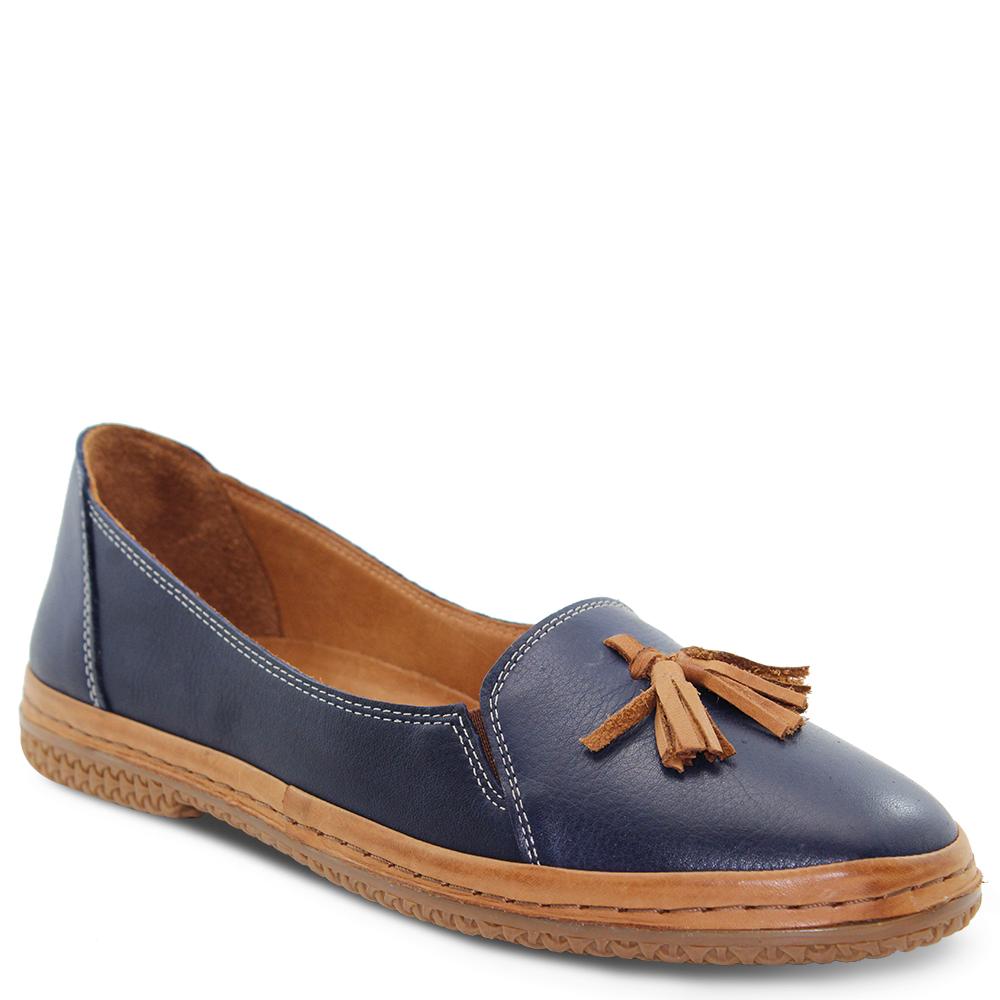 Lesansa Leo Navy Womens Moccasin