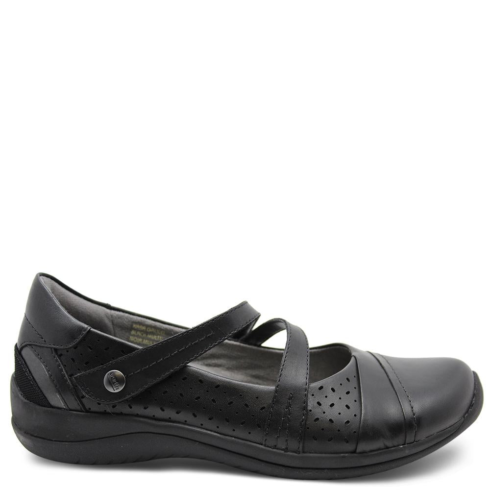 Earth Galilei womens flat casual shoes black