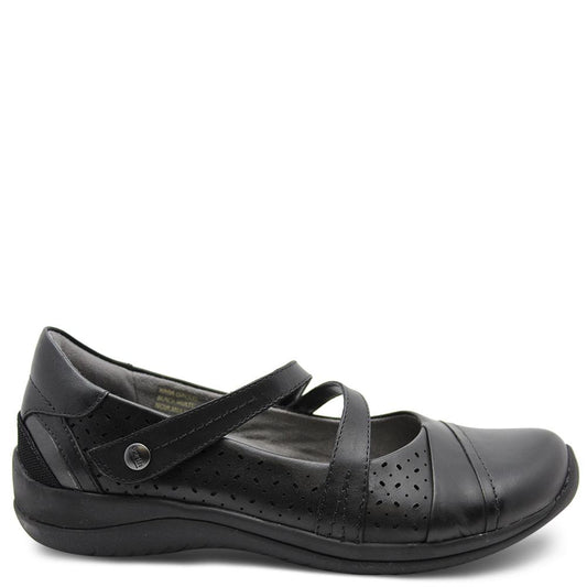 Earth Galilei womens flat casual shoes black