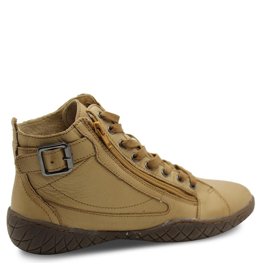 Stegmann Karina womens flat ankle boots camel