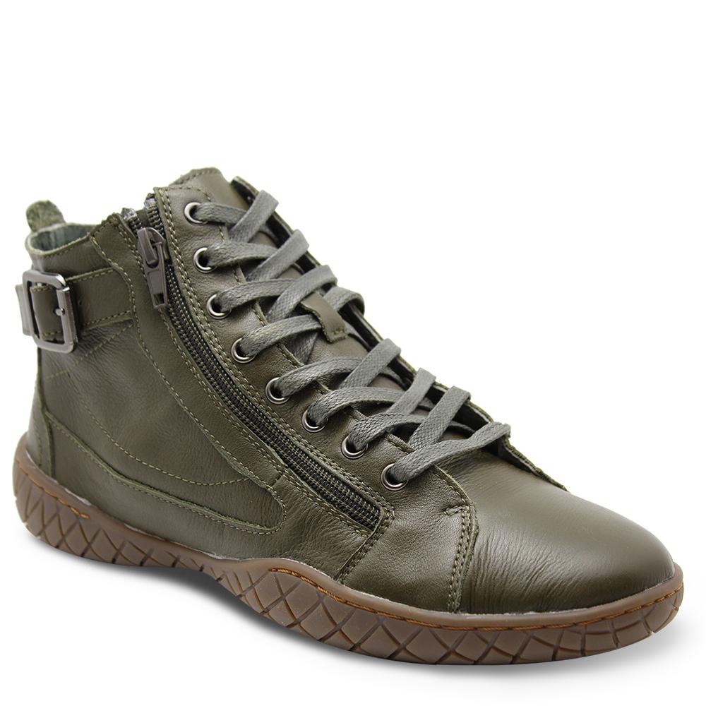 Stegmann Karina womens flat ankle boots khaki