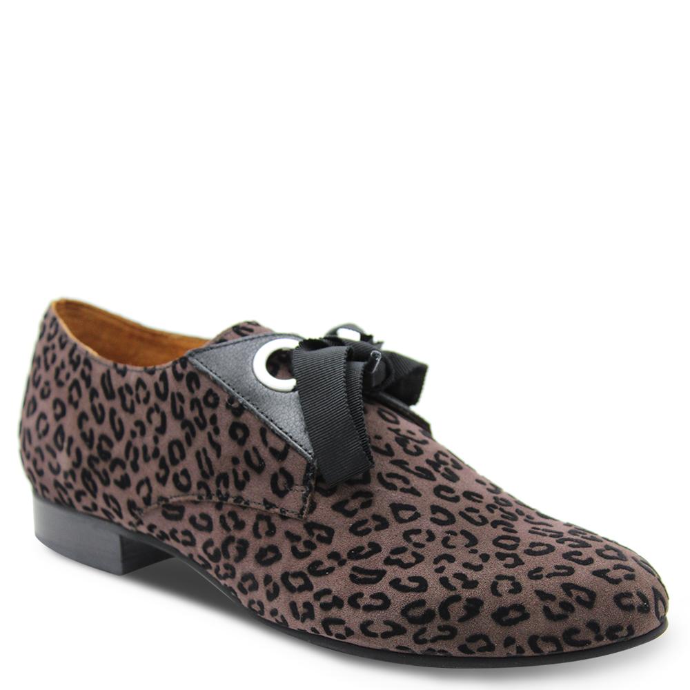 Mamzelle Zorka leopard Moka Lace Up