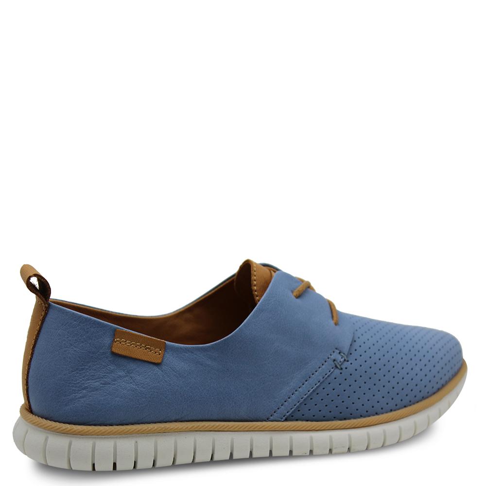 Le Sansa Island womens flat casual shoes Denim