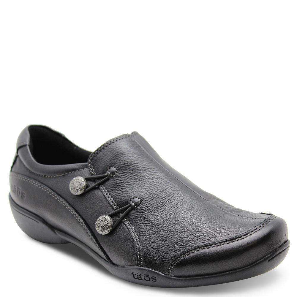 Taos Encore womens flat casual shoes black