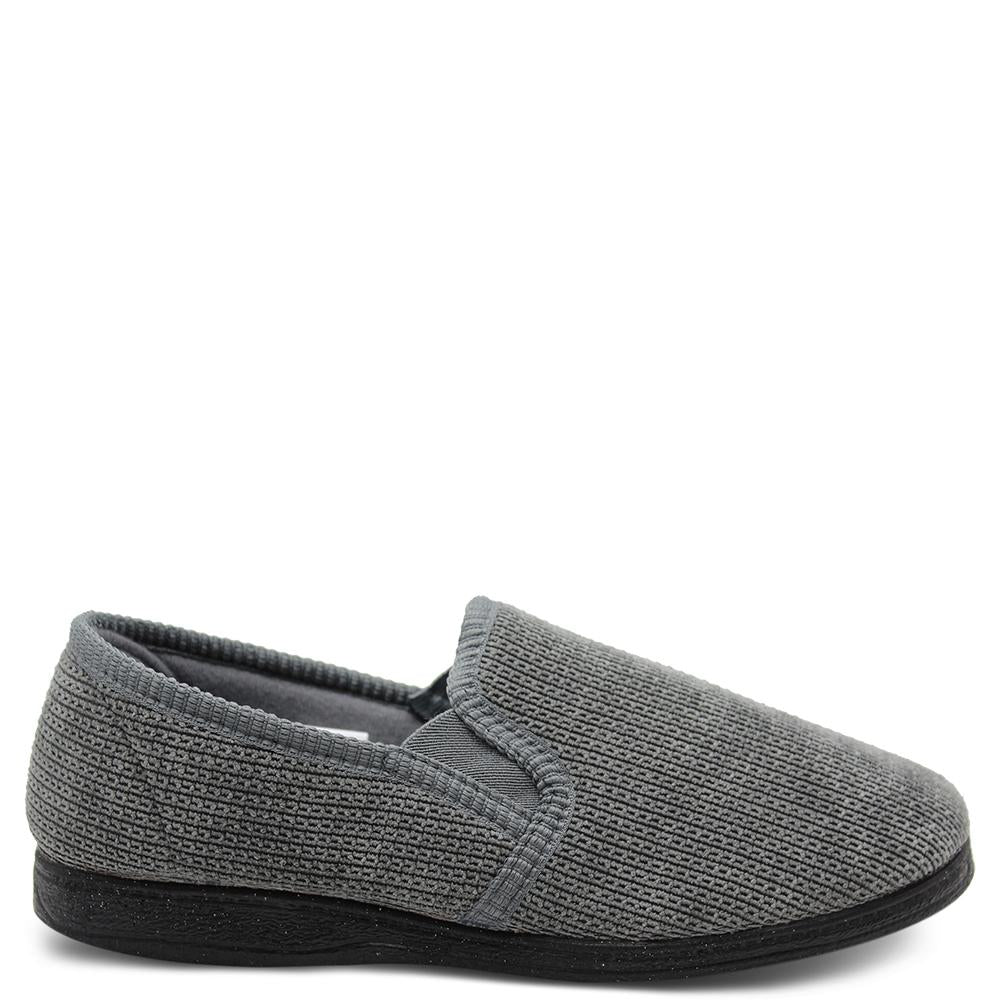 Grosby Patrick Grey Mens Slipper