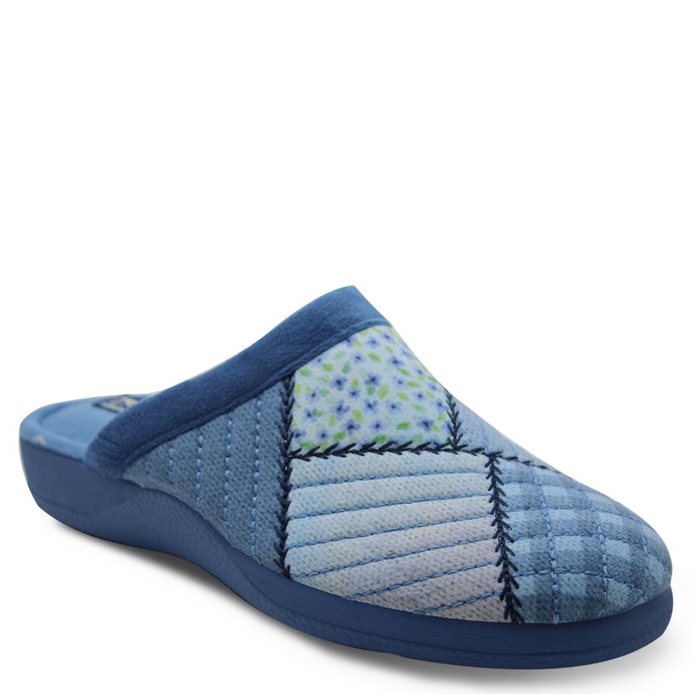 Devalverde 117 Blue multi womens slipper