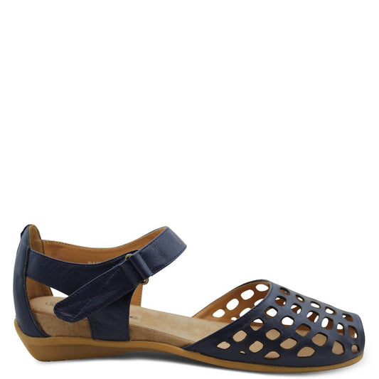 L'eclipse Daquiri womens flat sandal Navy