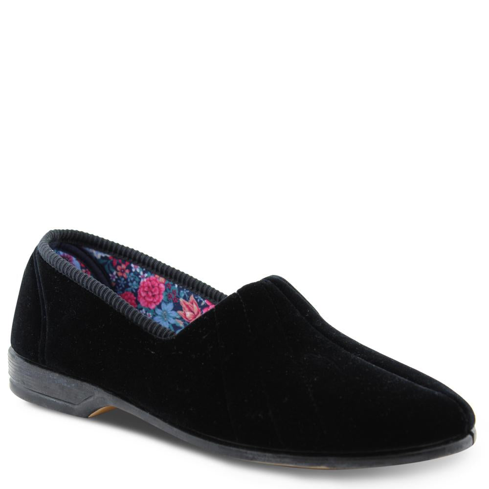 Euroflex Koala Black Womens Slipper