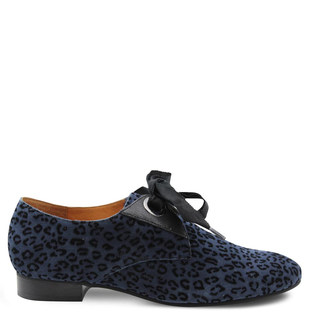 Mamzelle Zorka leopard Navy Lace Up