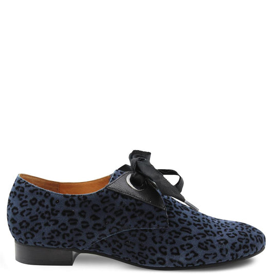 Mamzelle Zorka leopard Navy Lace Up