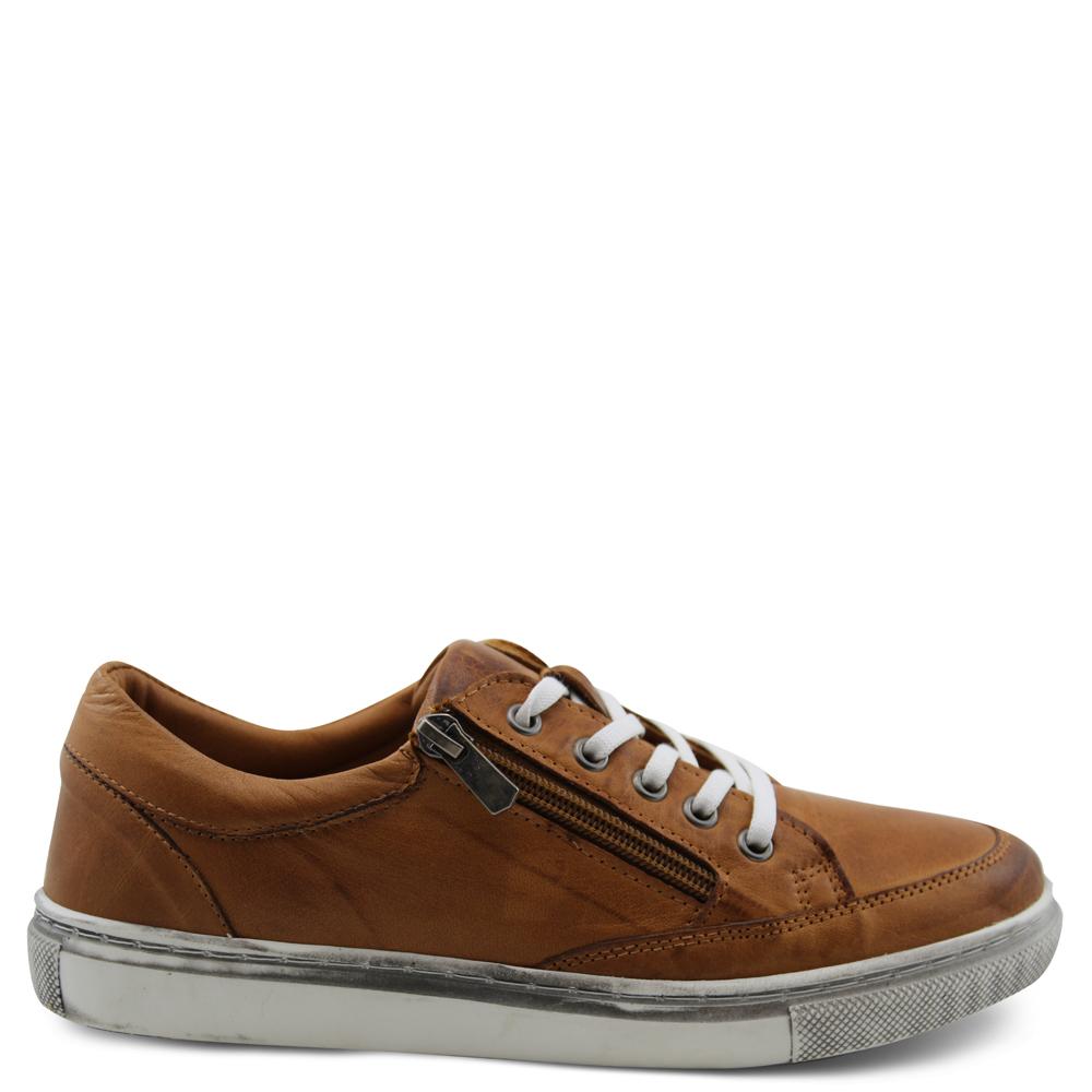 Sala Ronnie Womens Tan Sneaker