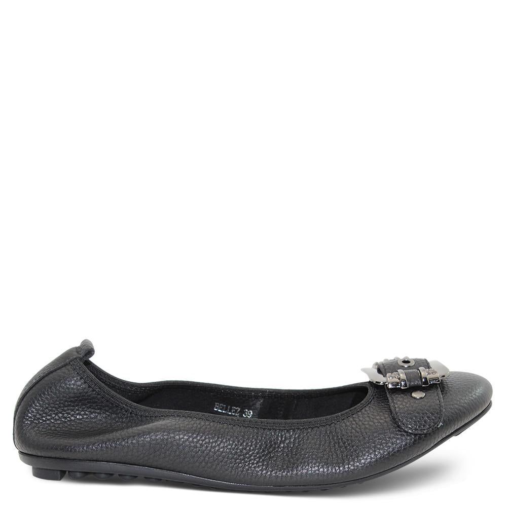 Django & Juliette Bellez Black Womens Flat