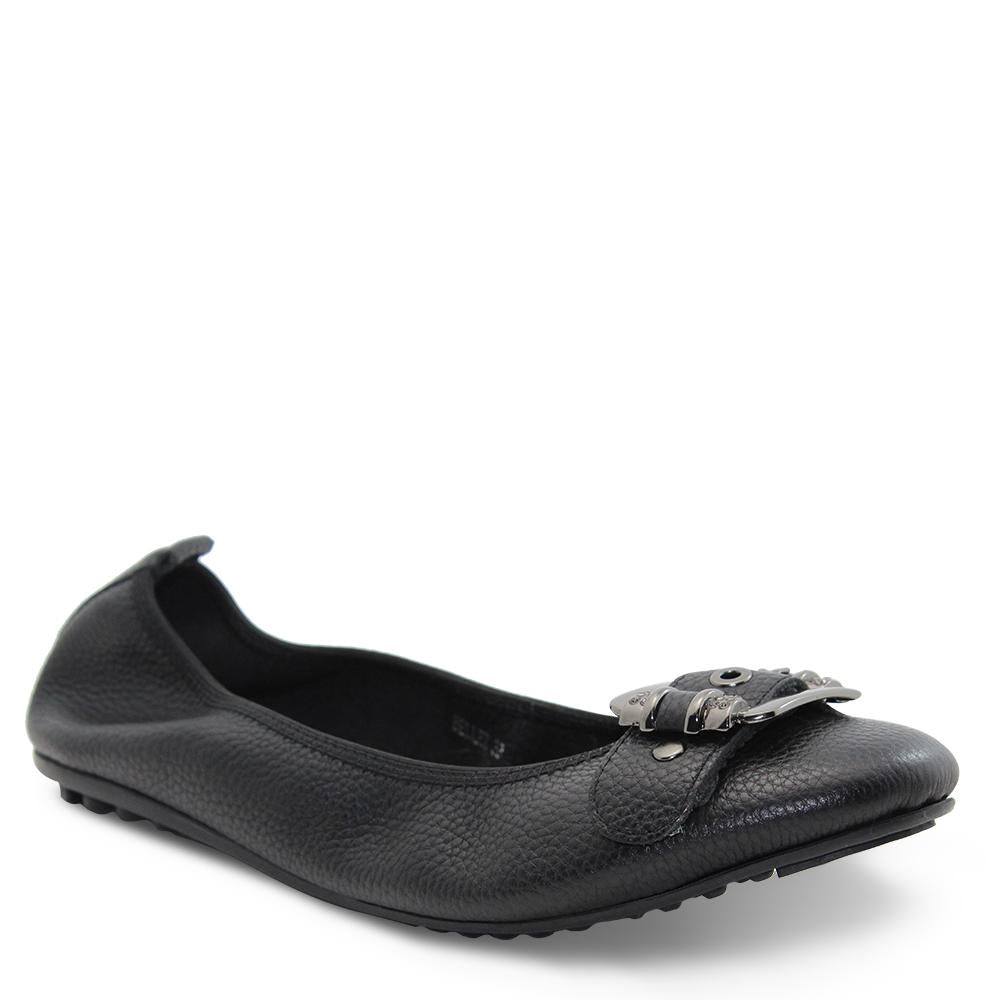 Django & Juliette Bellez Black Womens Flat