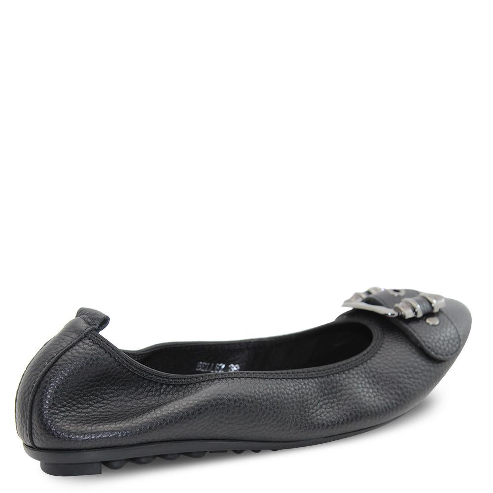 Django & Juliette Bellez Black Womens Flat