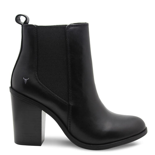 Windsor Smith Lille Black Womens Heel Boot