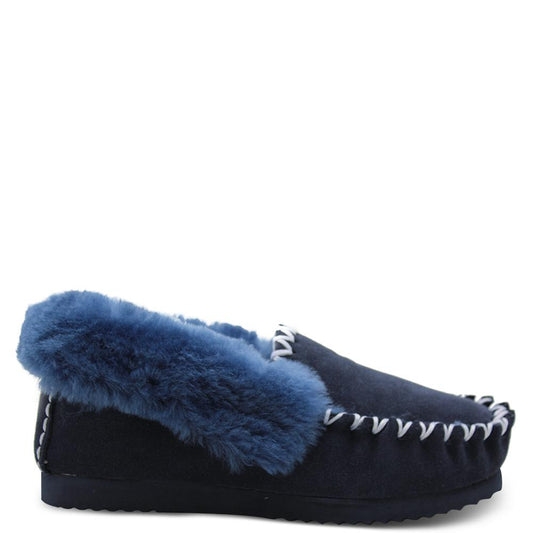 Emu Molly Navy Unisex Moccasin
