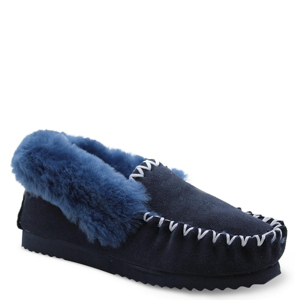 Emu Molly Navy Unisex Moccasin