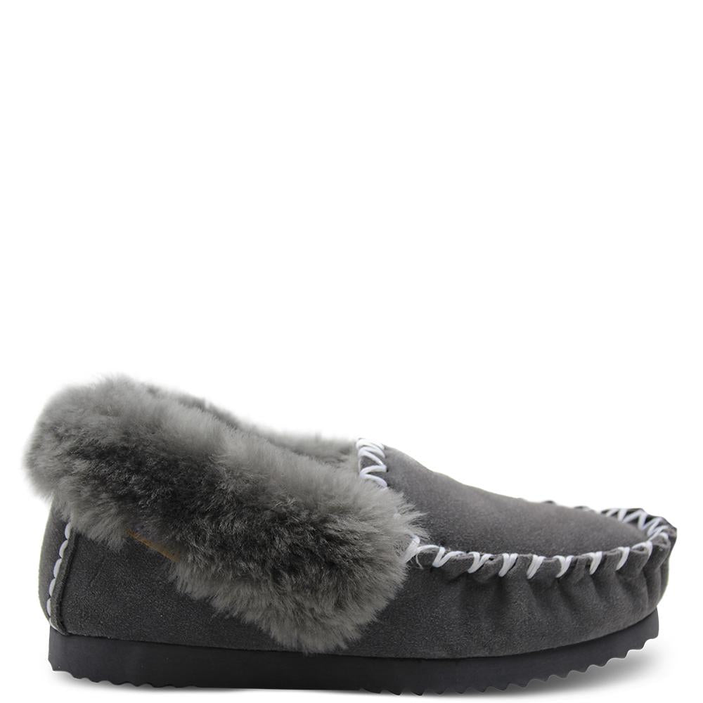 Emu Molly Grey Unisex Moccasin 