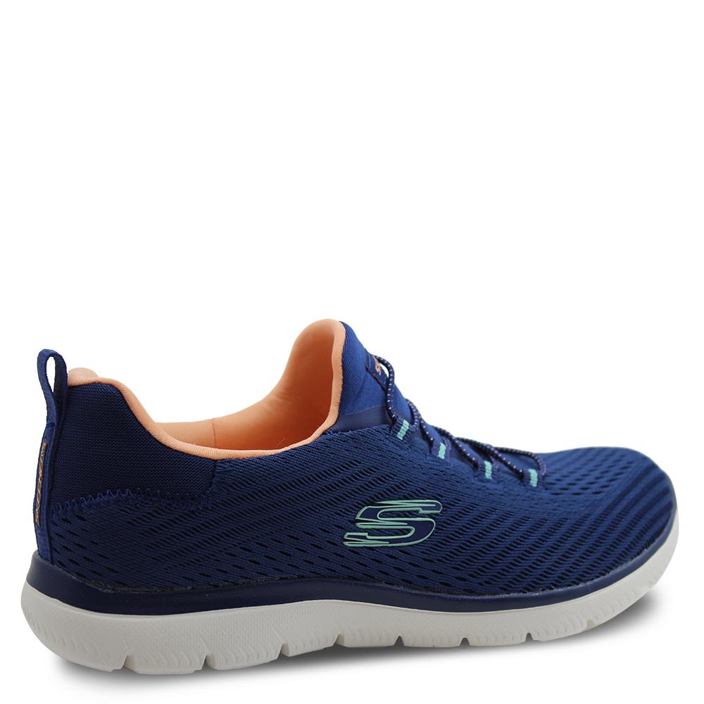 Skechers Fast Attraction Navy Womens Slip On