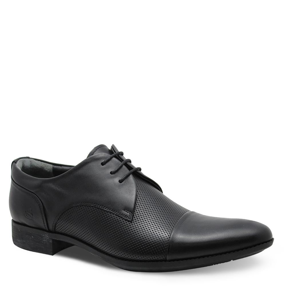 Saramanda Stu Black Mens Dress Lace