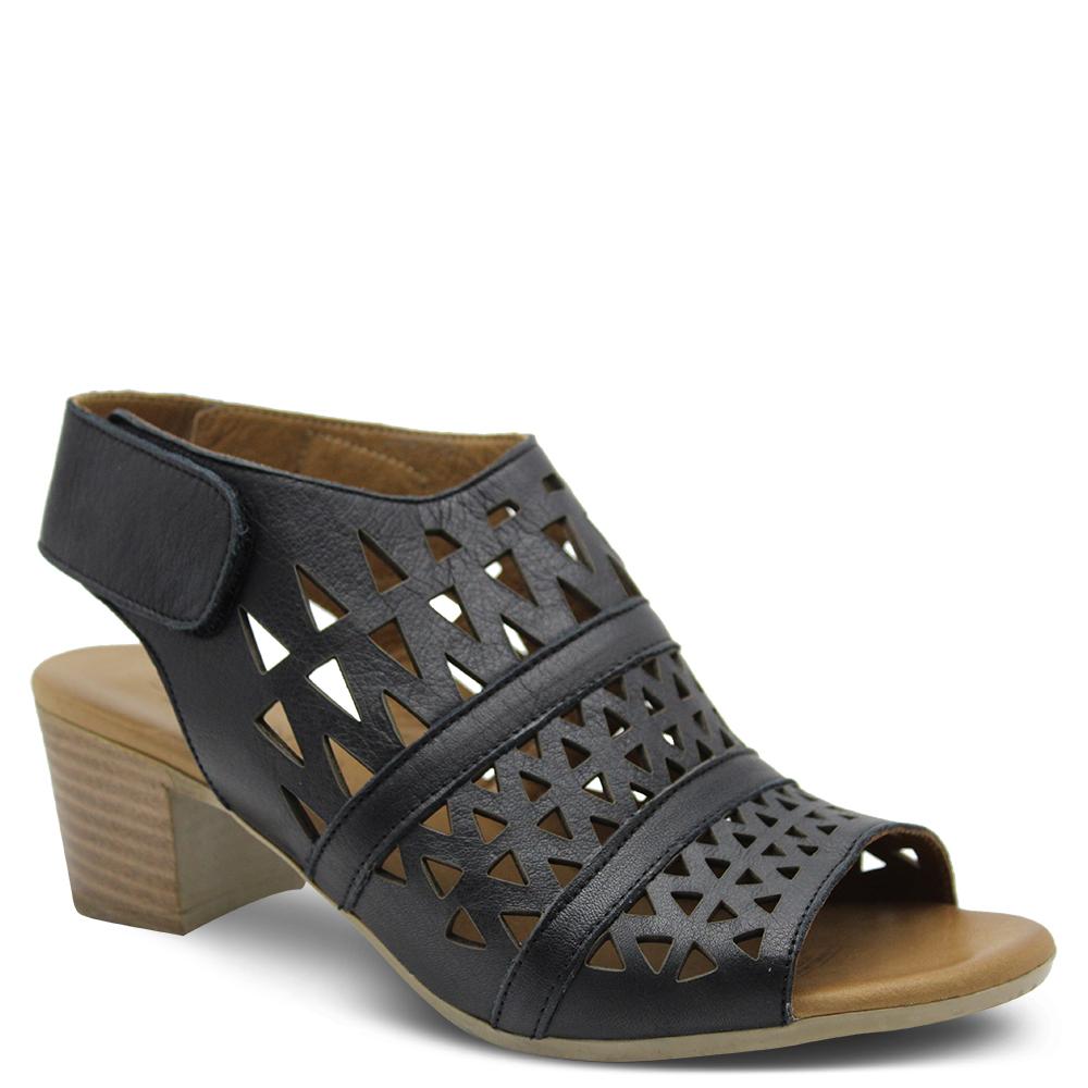 Le Sansa Lora Black Womens Heel Sandal