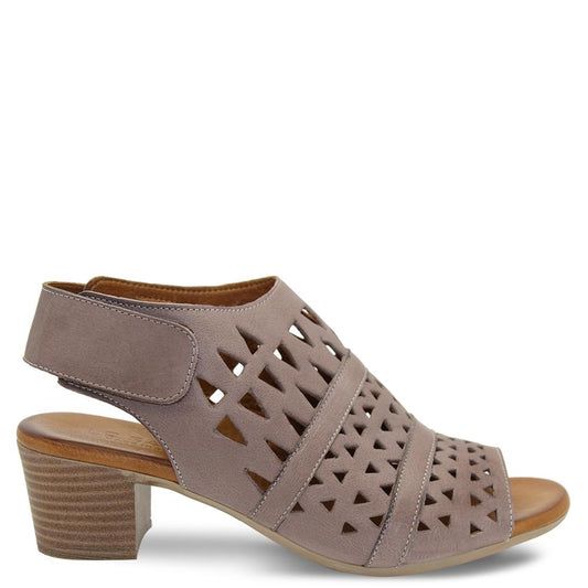 Le Sansa Lora Taupe Womens Heel Sandal