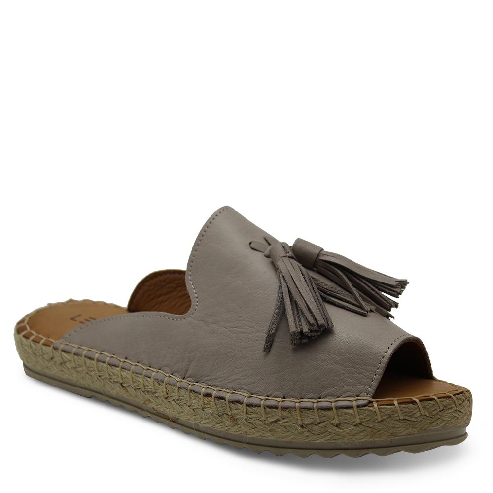 Le Sansa Dolphin Taupe Womens Slide
