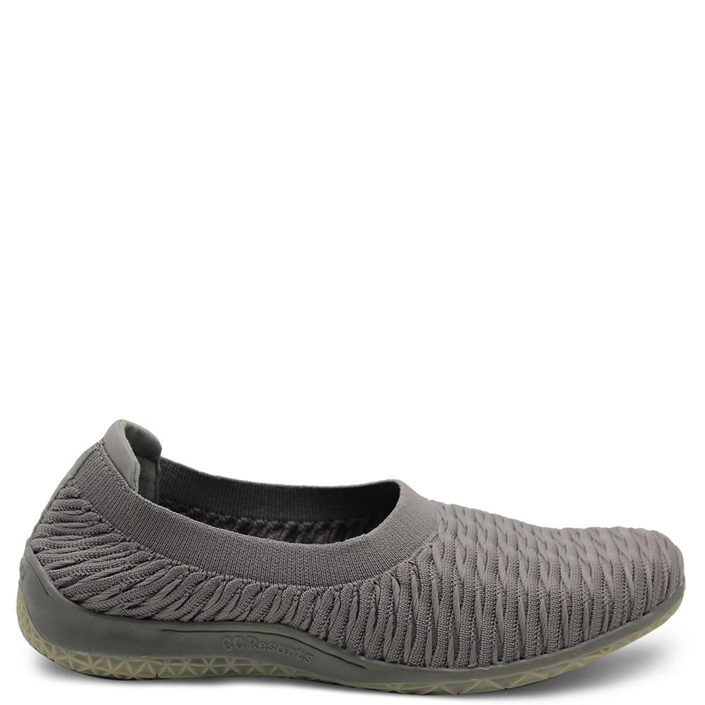 CC Resorts Sam Dark Grey Womens Flat