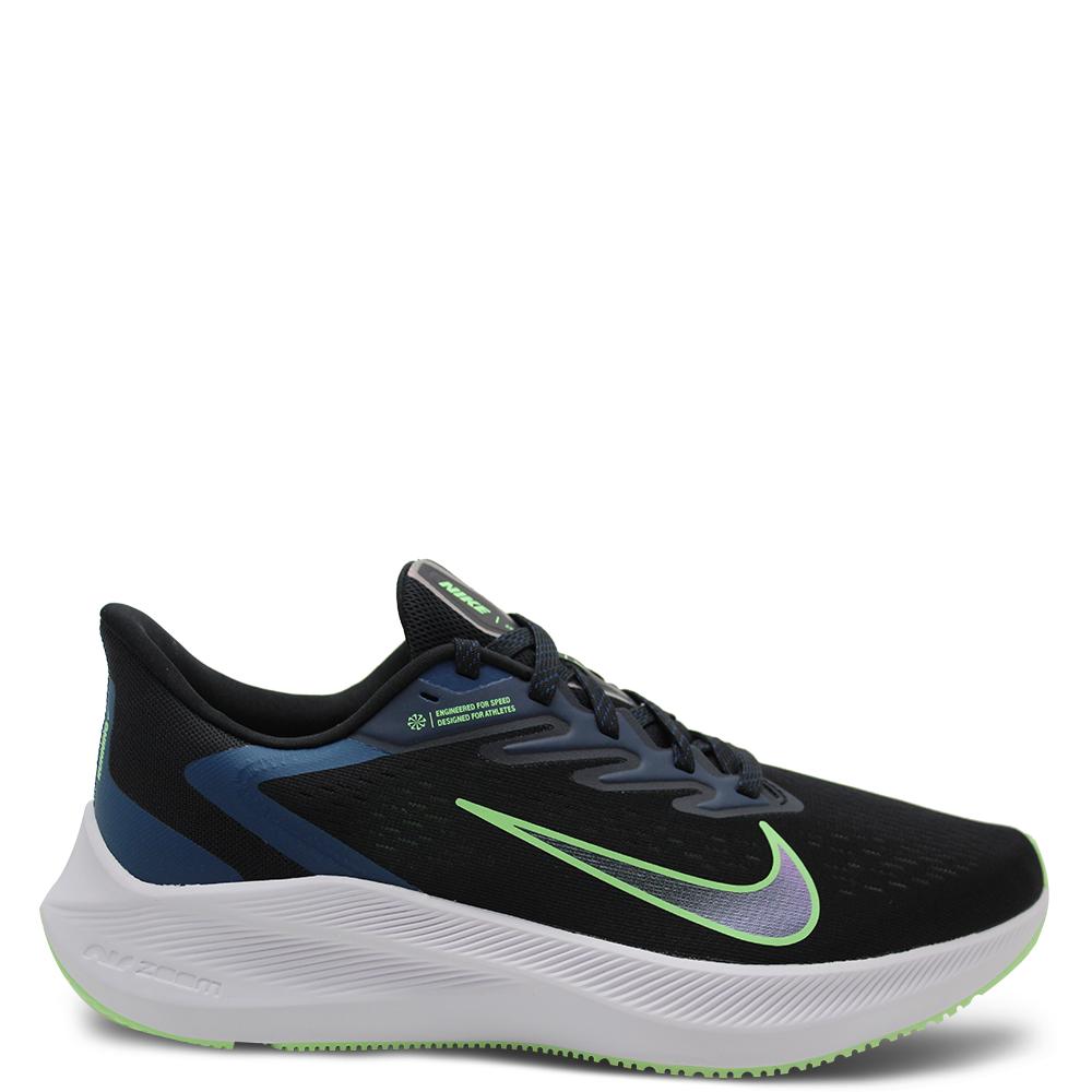 Nike Zoom Winflo 7 Black/Green Mens Runner