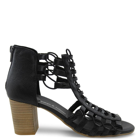 Django & Juliette Sonya Black Womens Sandal