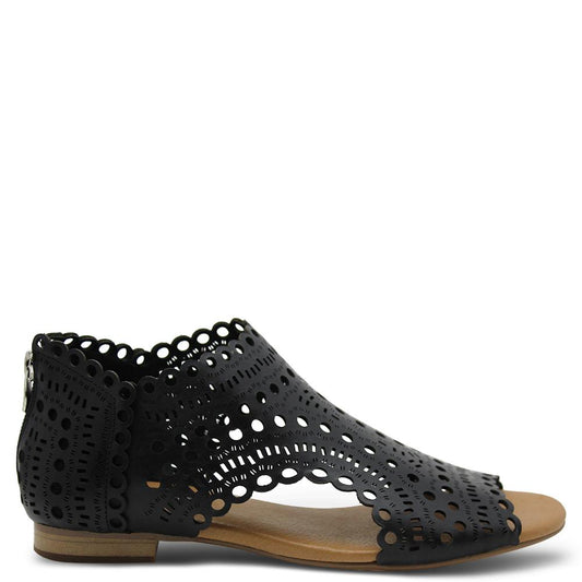 Django & Juliette Powers Black Womens Sandal