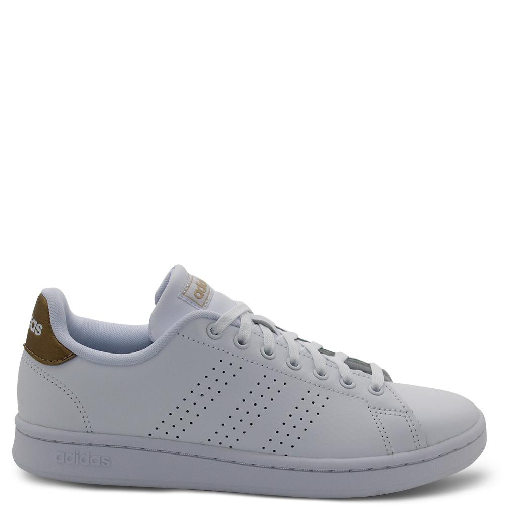 Adidas Advantage Womens White/Copper Sneaker