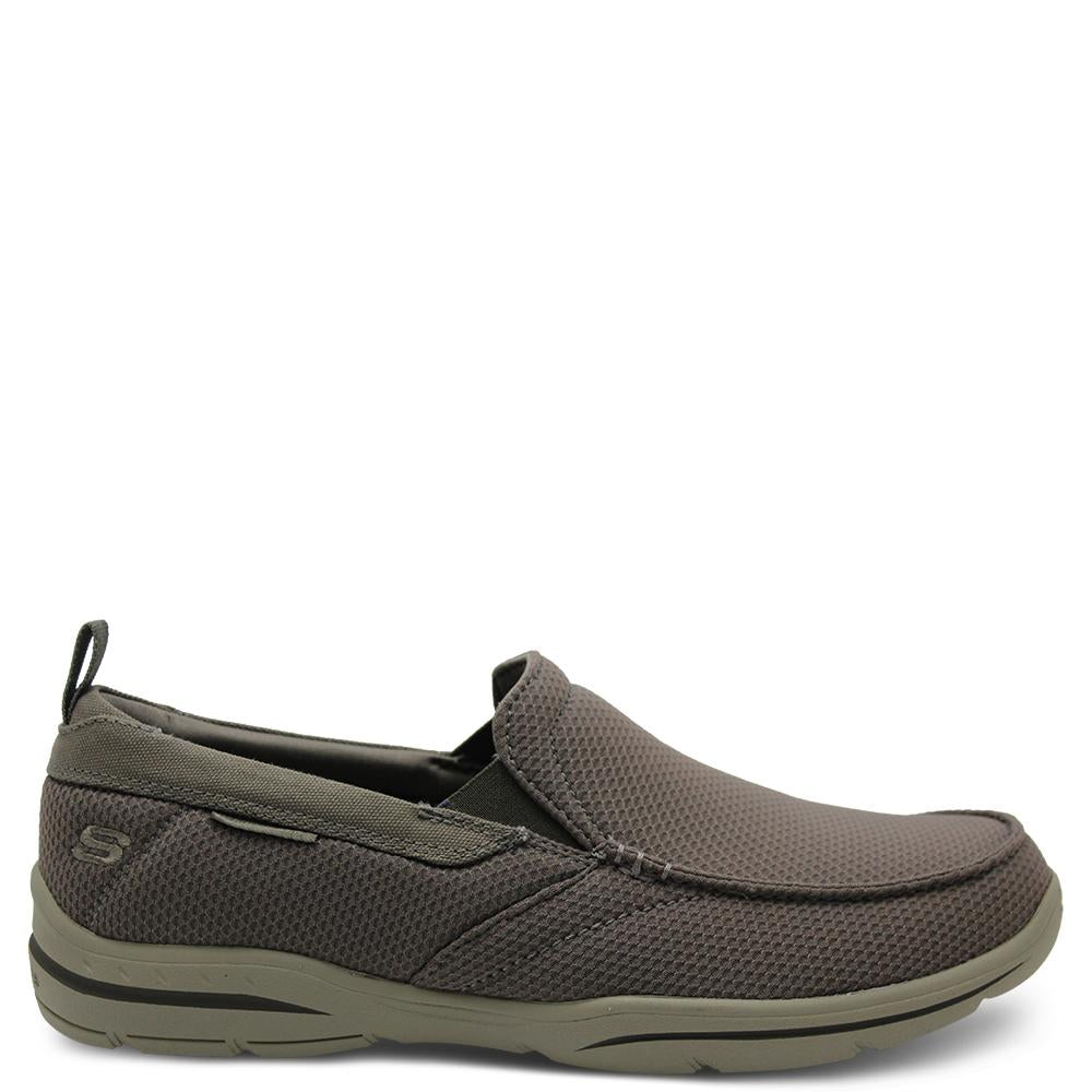 Skechers Walton Khaki Mens Slip On
