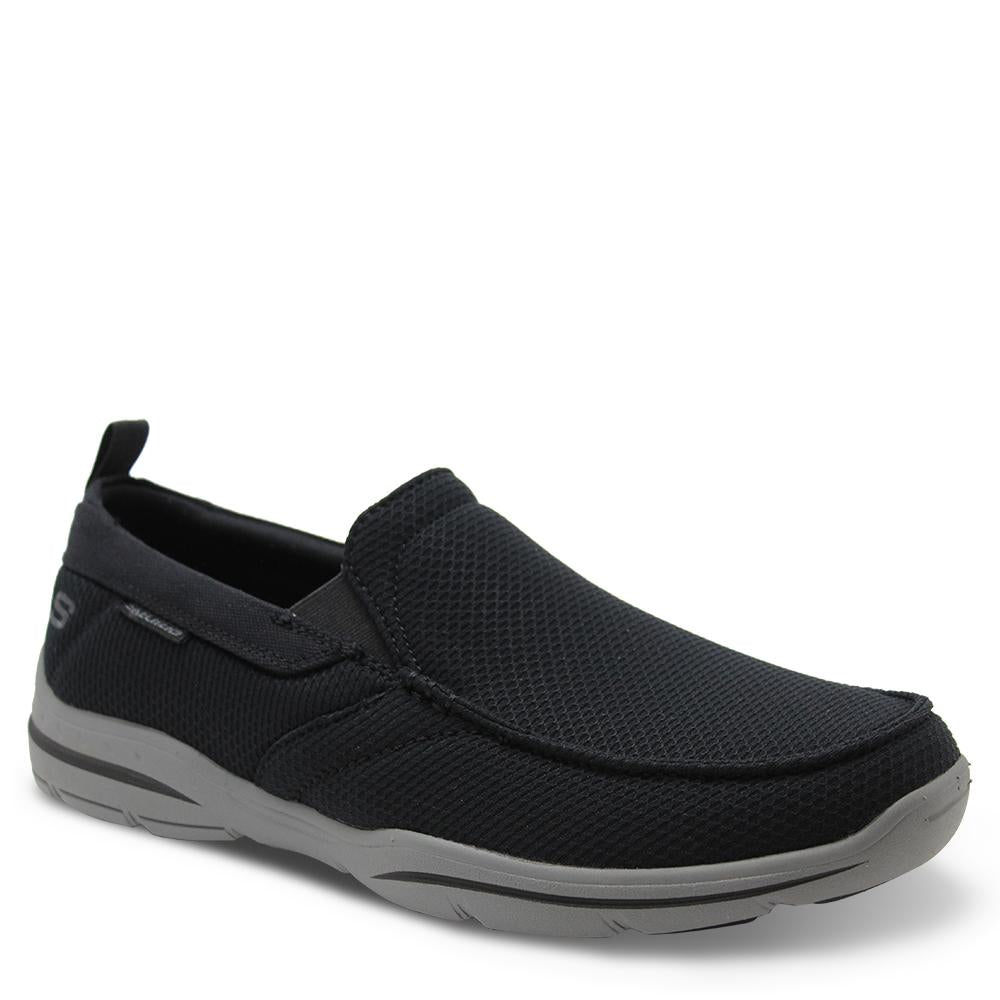 Skechers Walton Black Mens Slip On