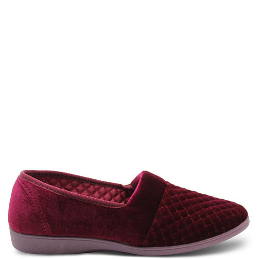 Grosby Marcy Burgundy Womens Slipper