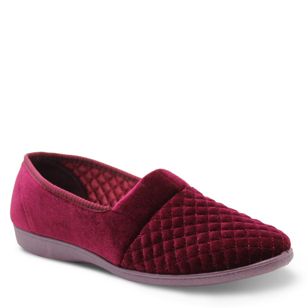 Grosby Marcy Burgundy Womens Slipper