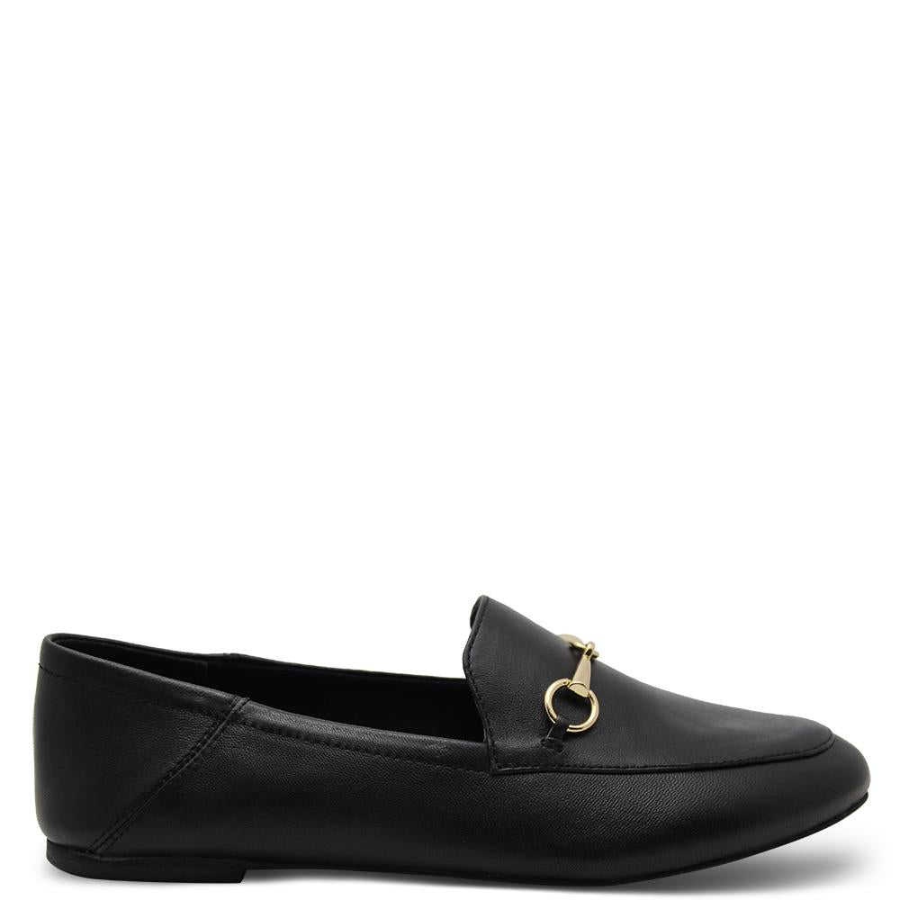 Windsor smith Dani Womens Black Leather flat