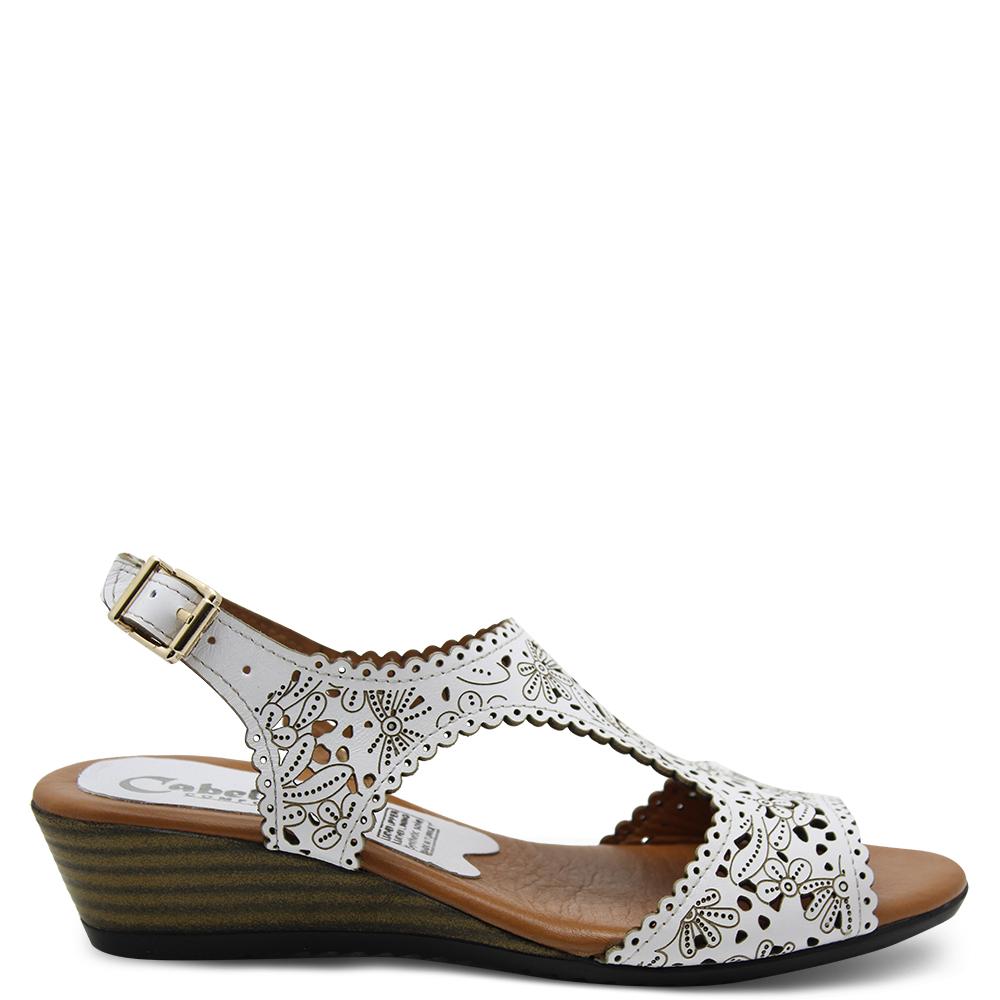 Cabello IM1562 White Womens Sandal