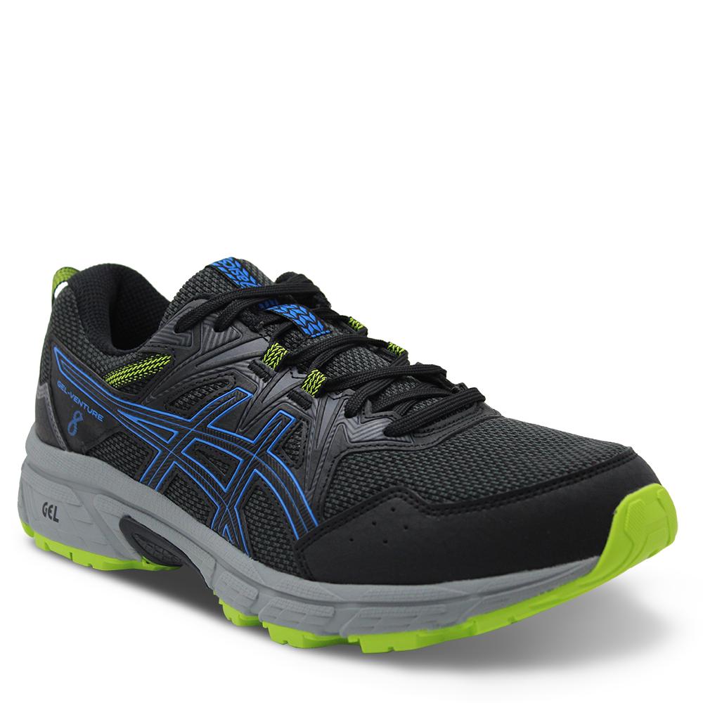 Asics Gel Venture 8 Black/Blue Mens Runner