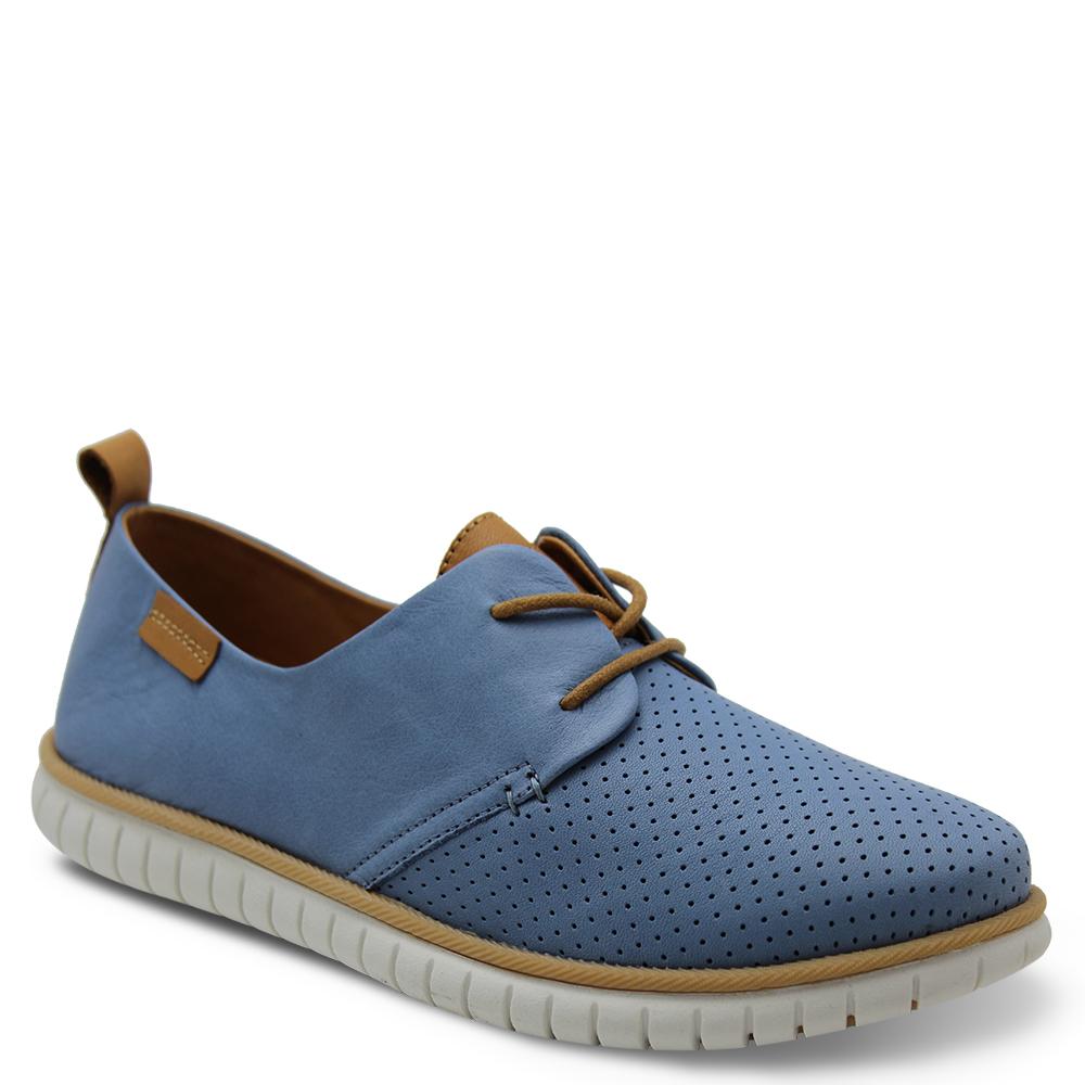 Le Sansa Island womens flat casual shoes Denim