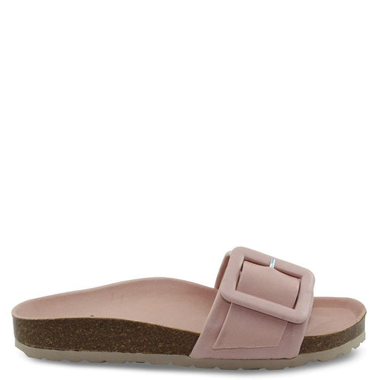 EOS Ginger womens flat slide nude