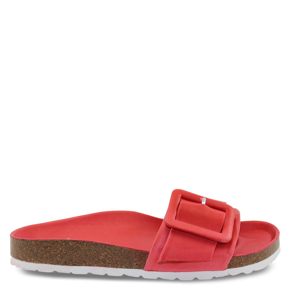 EOS Ginger womens flat slide red