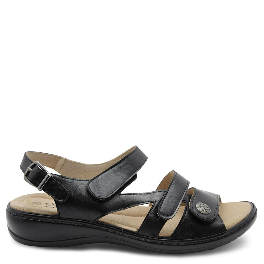 Comfort Leisure Nyx Black Womens Sandal