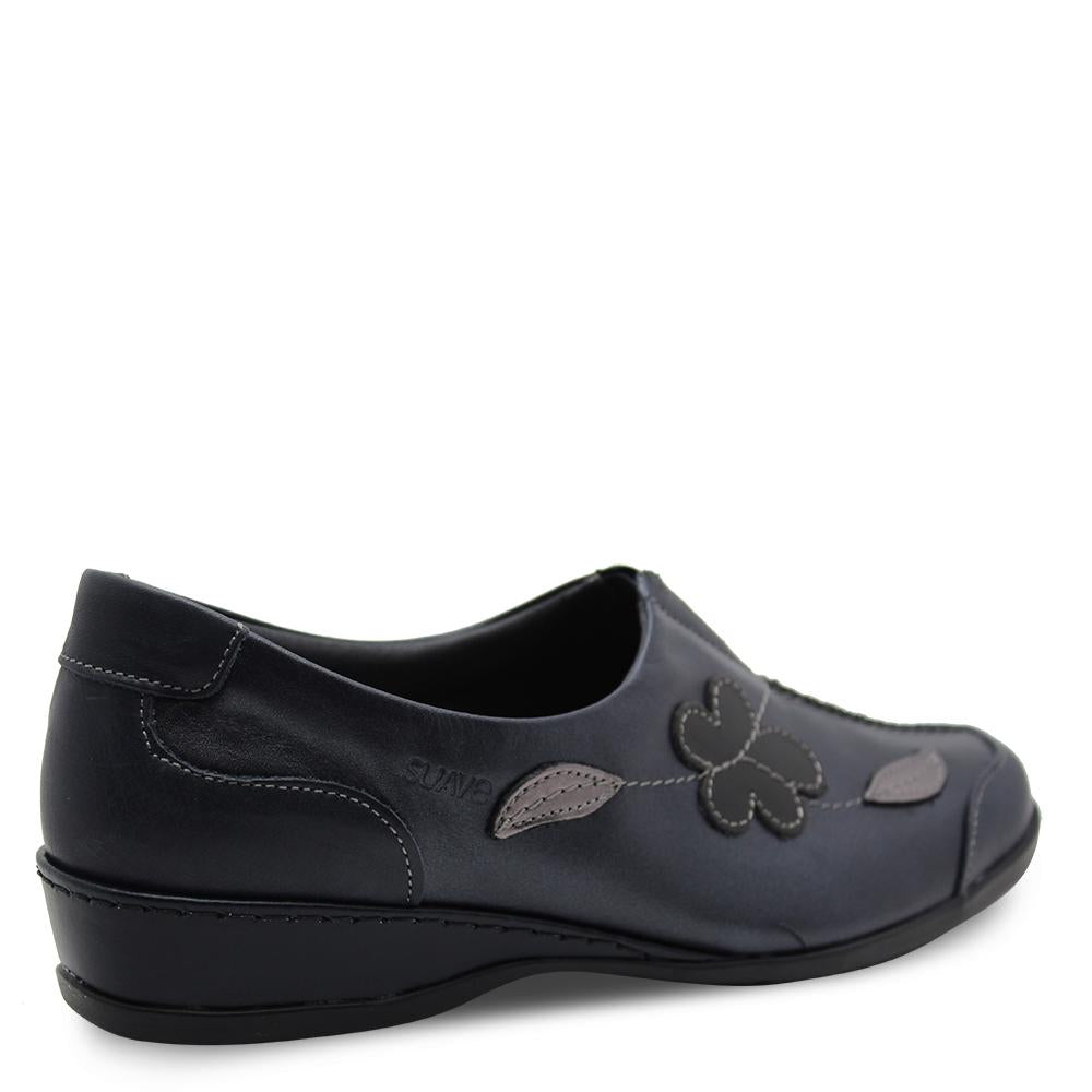Suave Adeline Navy Multi Womens Flat