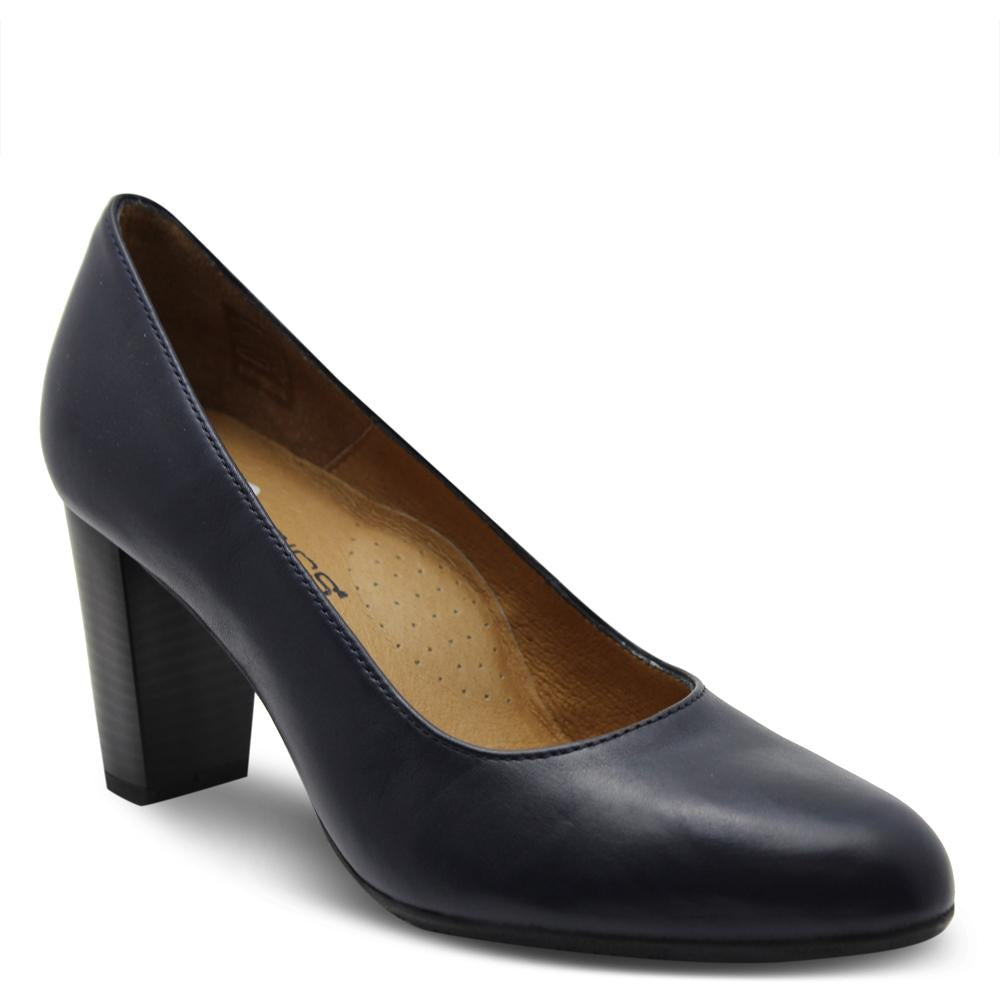Hostess Aerobics 70 Navy heel court shoe