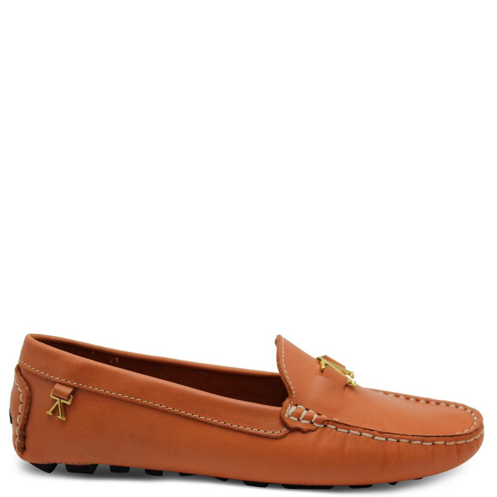 Andacco Alice Orange Womens Moccasin